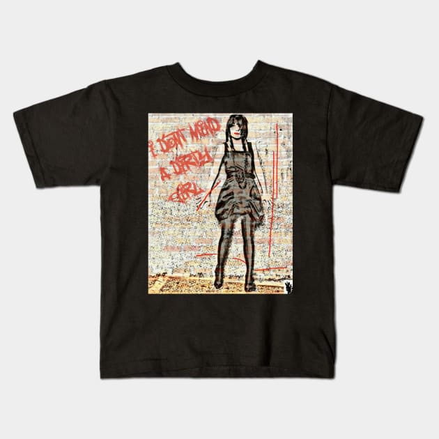 Teenage Hustling (Dirty Girl version) Kids T-Shirt by RabbitWithFangs